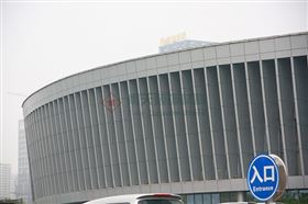 户外铝单板幕墙案例-合肥天鹅湖大酒店